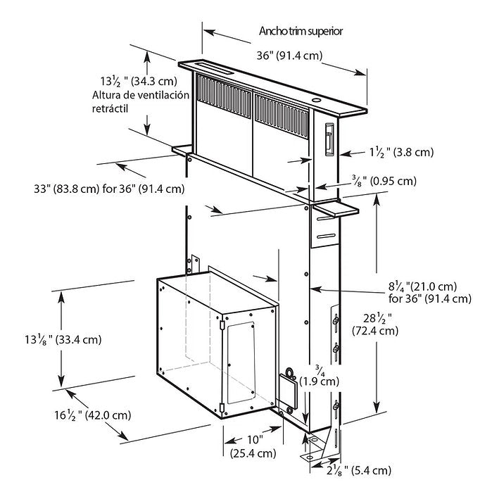 Campana Deslizable KitchenAid KXD4636YSS de 84 cm de Acero Inoxidable