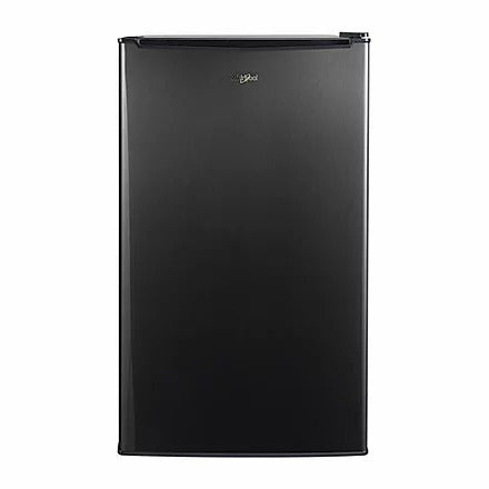Refrigerador Frigobar Whirlpool WS4515BS con Capacidad de 4 Pies Cúbicos en Acero Inoxidable Negro