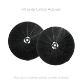 Campana de Pared IHD CH MILAN 60 de 60 cm (24 pulgadas) Filtros Purificadores en Acero Inoxidable y Cristal Curvo