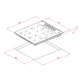 Parrilla Eléctrica Vitrocerámica Modular Teka TTC 64000 XFL BK 60 cm