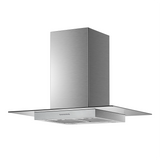Campana de Isla IHD ISOLA MIAMI 90 de 90 cm con Filtros Purificadores y Cristal Plano en Acero Inoxidable
