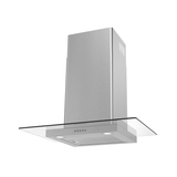 Campana de Pared IHD CH MIAMI 30 de 75 cm (30 pulgadas) con Filtros Purificadores en Acero Inoxidable y Cristal Plano