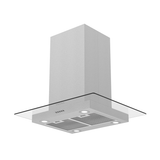 Campana de Isla IHD ISOLA MIAMI 30 de 75 cm (30 pulgadas) con Filtros Purificadores y Cristal Plano en Acero Inoxidable