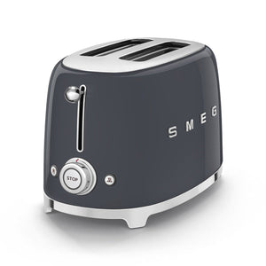 Tostador 2 Rebanadas Smeg TSF01GRUS Palanca de Elevación Manual Gris