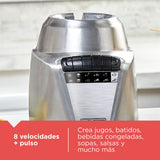 Licuadora BLACK+DECKER Ice Crush, BL0876-2SDLA de 1.2 L y 8 Velocidades Acero