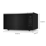 Microondas Whirlpool WMCS7024RZ de 61 cm y 2.2 p³ Color Negro