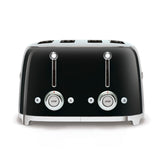 Tostador 4 Rebanadas Smeg TSF03BLUS Palanca de Elevación Manual Negro