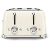 Tostador 4 Rebanadas Smeg TSF03CRUS Palanca de Elevación Manual Crema