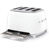 Tostador 4 Rebanadas Smeg TSF03WHUS Palanca de Elevación Manual Blanco