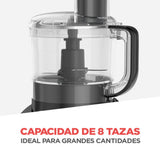 Procesador de Alimentos Black + Decker FP4200B-LA de 8 Tazas Negro
