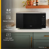 Microondas Whirlpool WMCS7022RZ de 53 cm y 1.6 p³ Color Negro