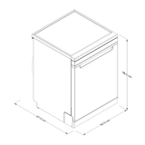 Lavavajillas Libre Whirlpool WDF730SFGD 62 cm (24") 15 servicios Acero Inoxidable