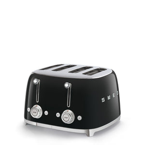 Tostador 4 Rebanadas Smeg TSF03BLUS Palanca de Elevación Manual Negro
