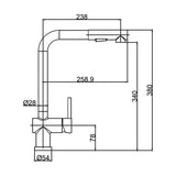 Mezcladora Monomando EB TÉCNICA EB-1014C Alta Presión