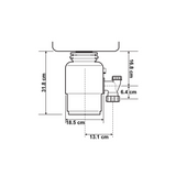 Triturador InSinkErator Model 66 de 31 cm de 0.65 Caballos de Fuerza