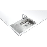 Tarja Empotrar Acero Inox Teka GALAXY 800 T-XN 1B 1D L BW Escurridor Izquierdo