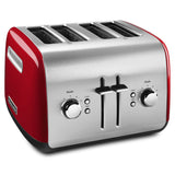 Tostador 4 Rebanadas Kitchenaid KMT4115ER Palanca de Elevación Manual Rojo