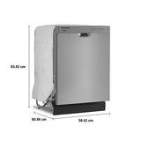 Lavavajillas Empotre Whirlpool WDF341PAPM 58 cm (24") 12 Servicios Acero Inox