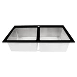 Tarja Doble Empotre Elkay ECDR-361985 Acero Inox y Acabado Cristal