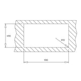 Tarja Empotrar Acero Inox Teka GALAXY 950 T-XN 1B 1D L BW Escurridor Izquierdo