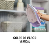 Plancha de ropa Power XL IR2323-0APLA con Suela Cerámica e Infusión de Minerales