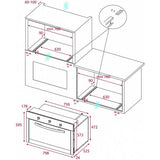 Horno Eléctrico Empotre Teka HLF 8240 G BK de 80 cm (31") Cristal Negro