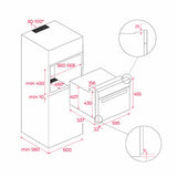 Horno Eléctrico y Microondas Teka HLC 8440 C de 60 cm (24") Cristal Negro