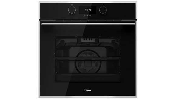 Horno Eléctrico Empotrable Teka HLB 840 BK-SS de 60 cm (24 pulgadas) Acero Inoxidable y Cristal Negro