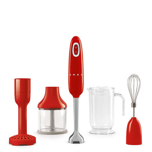 Batidora de Mano Smeg HBF02RDUS Color Rojo con Vaso Graduado