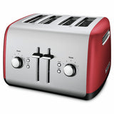 Tostador 4 Rebanadas Kitchenaid KMT4115ER Palanca de Elevación Manual Rojo