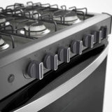 Estufa de Gas Empotre Acros ABR4120G de 80 cm (31") Color Titanio