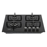 Parrilla Gas Empotre Vitrocerámica Whirlpool GOA6423NB 59 cm 4 Quemadores