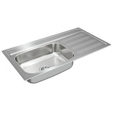 Tarja Empotrar Acero Inox Teka GALAXY 950 T-XN 1B 1D R BW Escurridor Derecho