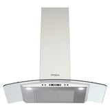 Campana Pared Whirlpool WHW7610S de 76 cm Purificadora Acero Inox y Cristal