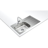 Tarja Empotrar Acero Inox Teka GALAXY 950 T-XP 1B 1D R BW Escurridor Derecho