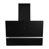 Campana Pared EB Técnica EB-332 de 60 cm Purificadora Acero Negro y Cristal