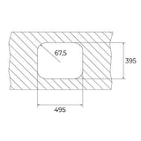 Tarja Para Submontar Teka BE 50.40 MAX Acero Inoxidable 31 Litros