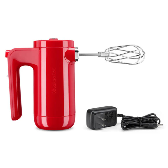 Batidora de Mano Inalámbrica KitchenAid 7KHMB732MPA de 7 Velocidades Passion Red