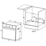 Horno Eléctrico Empotrable de Convección EB Técnica EB-501 de 60 cm Acero Inox