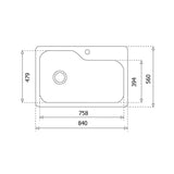 Combo Tarja Empotre y Monomando Teka Tekaway DM 33.22 1C 978 de 84 cm