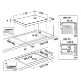 Parrilla Vitrocerámica de Inducción Empotrable Whirlpool ACM708NE de 77 cm