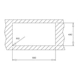 Tarja Empotrar Acero Inox Teka GALAXY 950 T-XP 1B 1D R BW Escurridor Derecho
