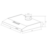 Campana Bajo Alacena EB Técnica EB-336 de 75cm Acero Inoxidable