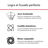 Jarra de Cristal para Licuadoras K400 KitchenAid 5KSB2048JGA 1.6 L