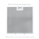 Campana de Pared IHD CH TULUM 90 de 90 cm con Filtros Purificadores en Acero Inoxidable