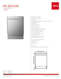 Lavavajillas Empotrable Teka DFI 36711SS para 16 Servicios de 60 cm Acero Inoxidable