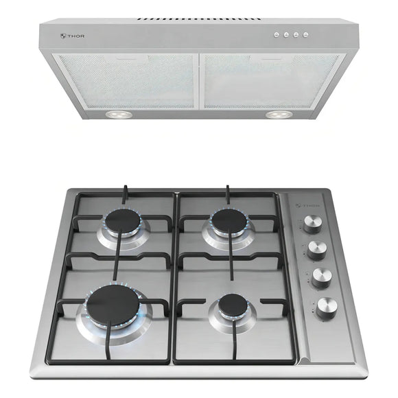 Combo Thor DUO ESSENTIAL 60 Campana y Parrilla Acero Inoxidable