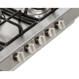 Parrilla Gas Empotre Teka EX 70 5G AI TR H. FUND 5 Quemadores 68 cm (26")