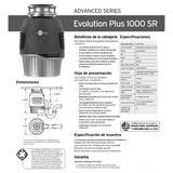 Triturador De Alimentos Insinkerator Evolution Plus 1000 1hp