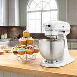 Batidora De Pedestal Kitchenaid K45sswh White 4.2 L 10v